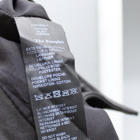 The Kooples Sport Black Leather Asymmetrical Zipper Mini Skirt Size 1 / Small - Picture 4 of 7